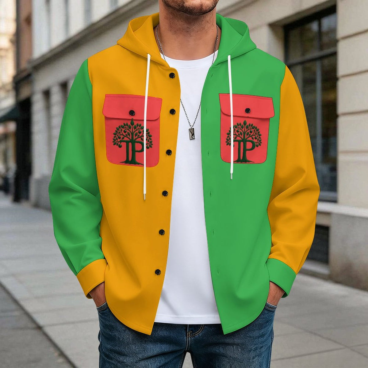 Trending Positive | #NOWEAPON Colorblock Hooded Jacket