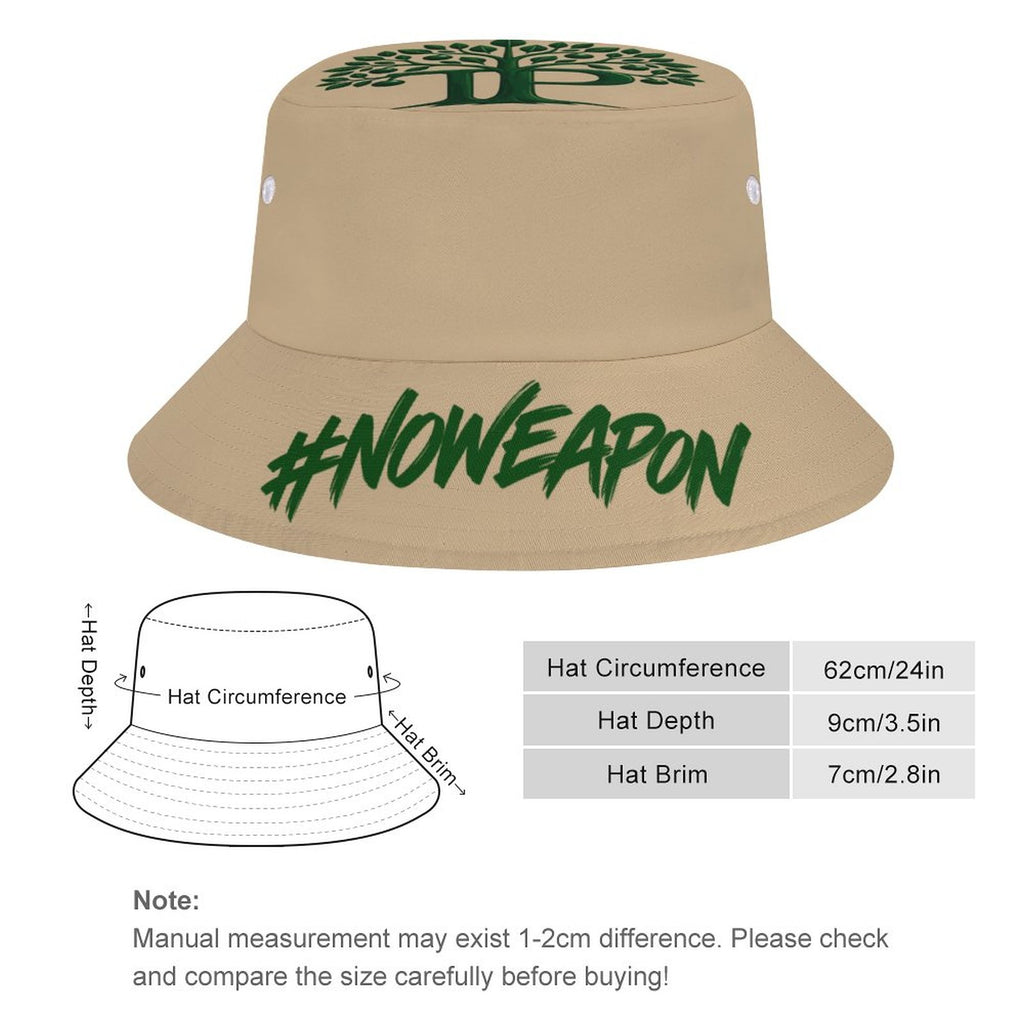 Trending Positive #NOWEAPON Oversized Bucket Hat