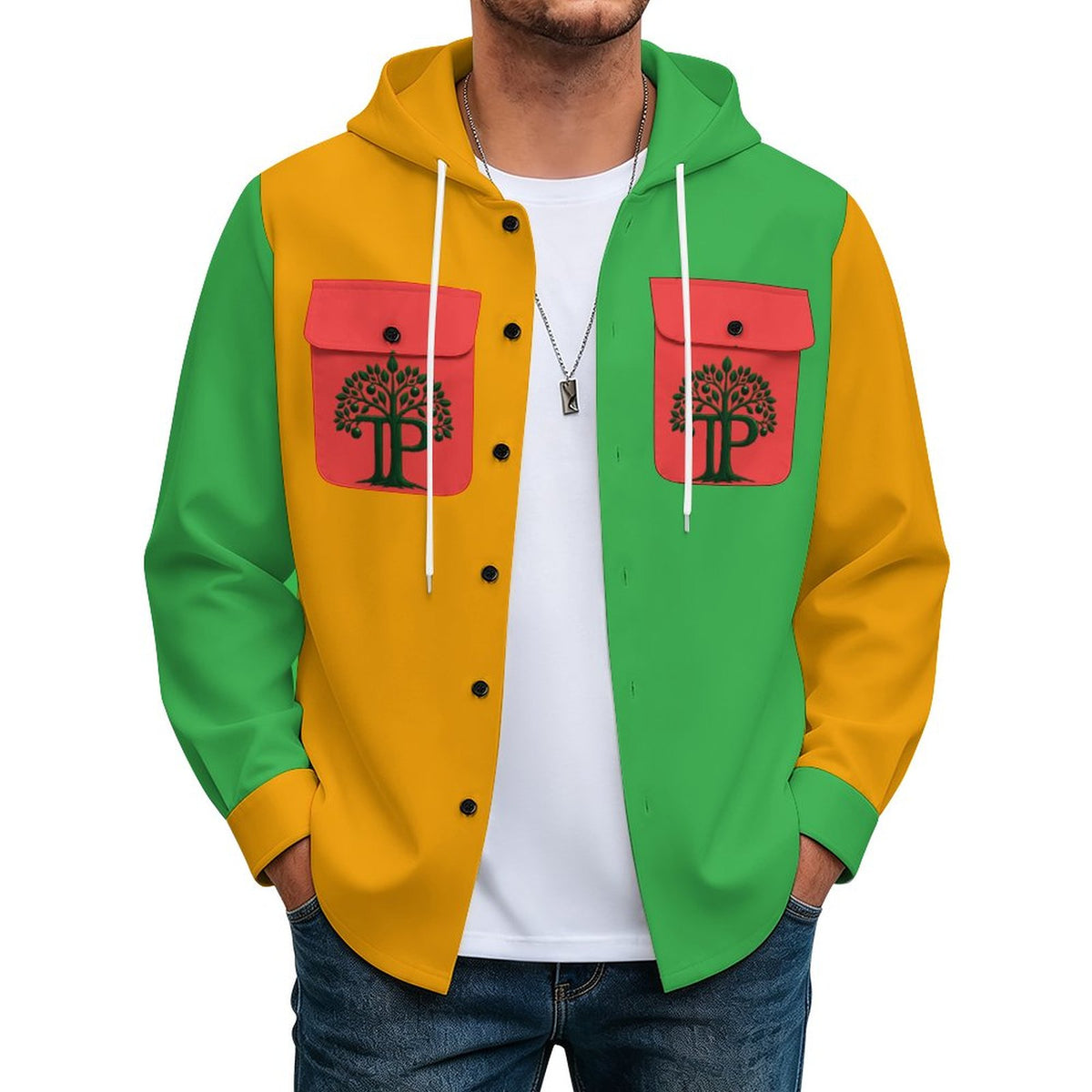 Trending Positive | #NOWEAPON Colorblock Hooded Jacket
