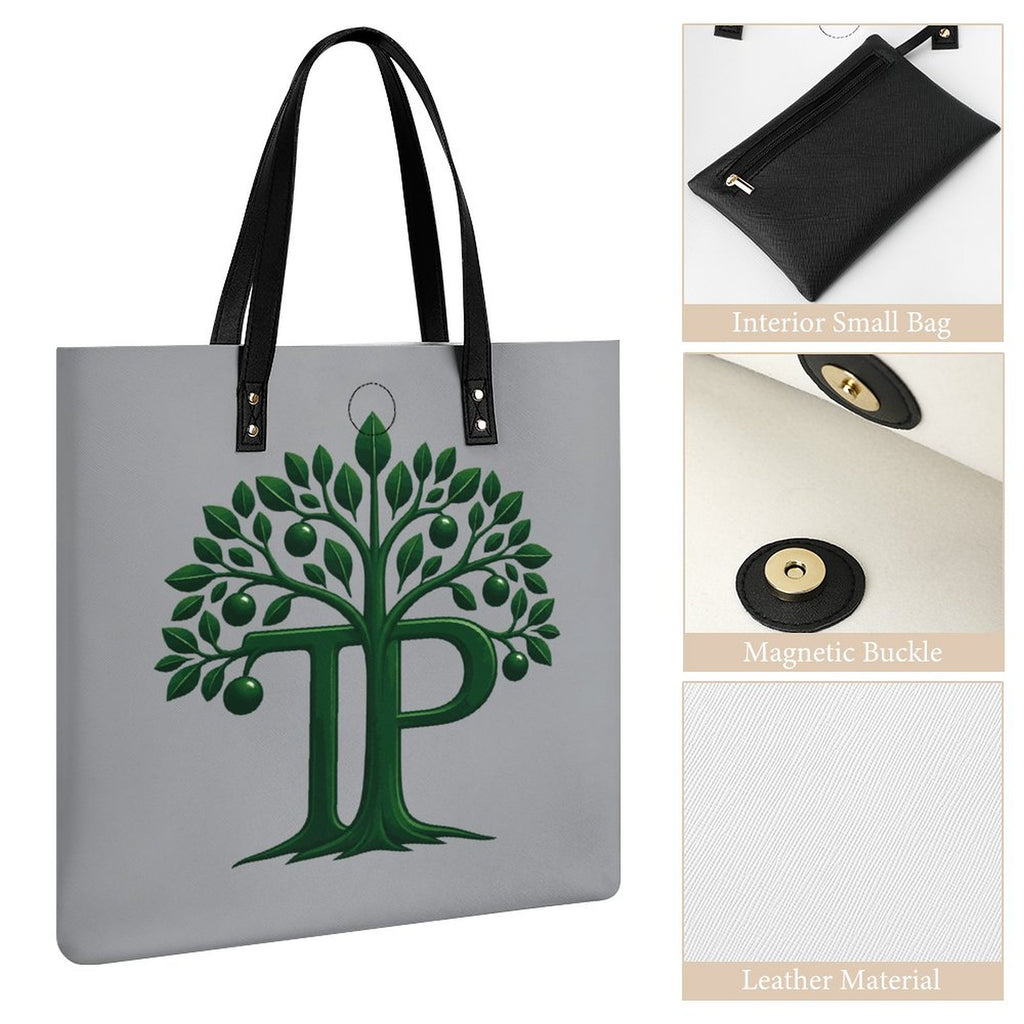 Trending Positive Heather Grey Signature Tree Tote