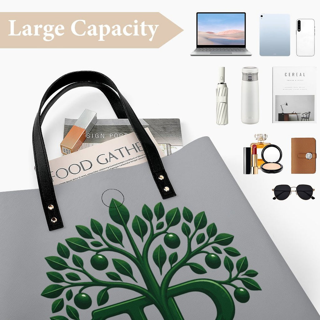 Trending Positive Heather Grey Signature Tree Tote